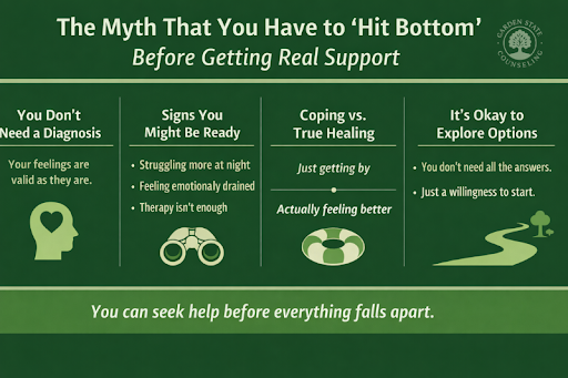The Myth That You Have to “Hit Bottom” Before Getting Real Support